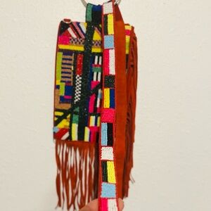 Sassy Jones Multicolor Beaded Clutch/Wristlet